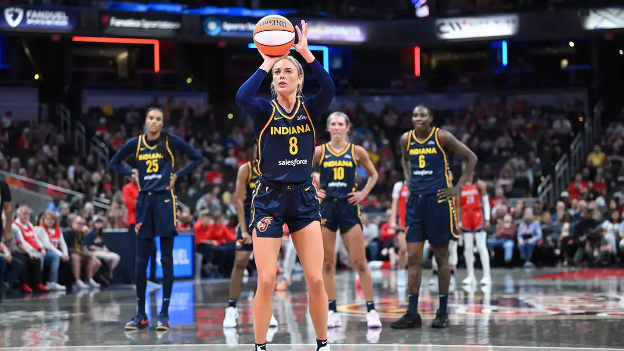 Indiana Fever in a Game Against the Mystics