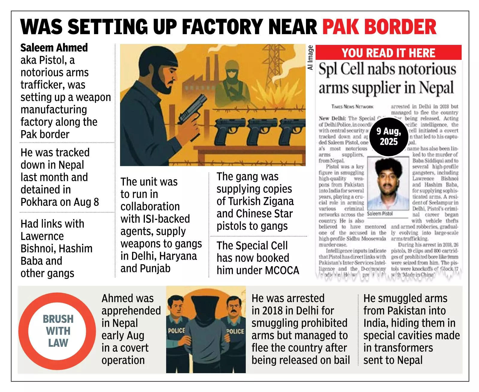 'Pistol’ with ISI links called the shots