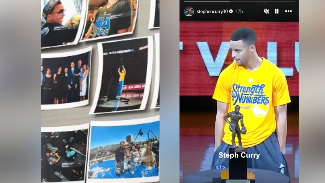 Stephen Curry at MVP Award night