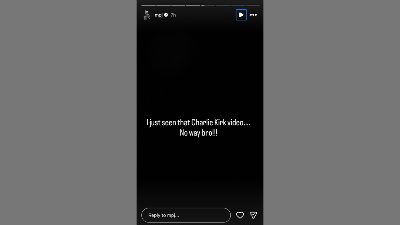 Michael Porter Jr. reacts to Charlie Kirk's death