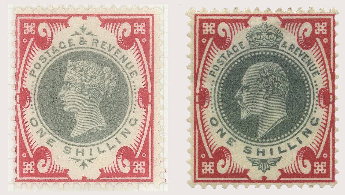 Stamps used by Queen Victoria and King Edward VII