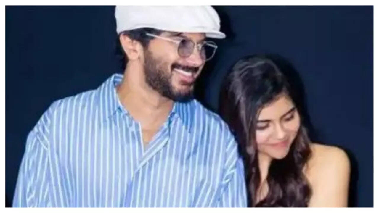 Kalyani with Dulquer Salmaan