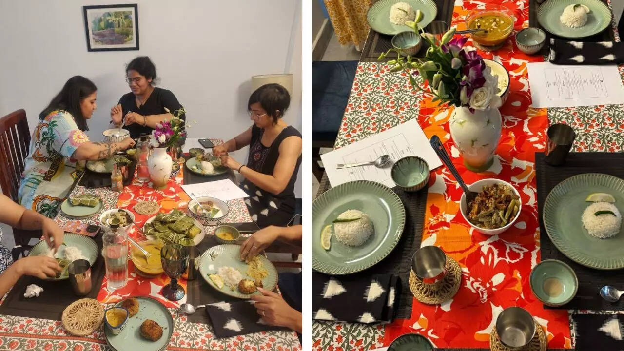 Missing their hometown Kolkata and home-cooked food prompted Sohinee Thakurta and Abhilasha Mansata to begin hosting lunches at their Lajpat Nagar residence (Pics: Addar Ashor) Missing their hometown Kolkata and home-cooked food prompted Sohinee Thakurta and Abhilasha Mansata to begin hosting lunches at their Lajpat Nagar residence
