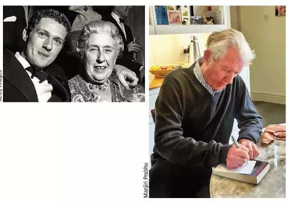 Mathew Prichard (also in photo right), who’s settled the India question once and for all, with his grandmother Agatha Christie Screenshot 2025-.-14 082416