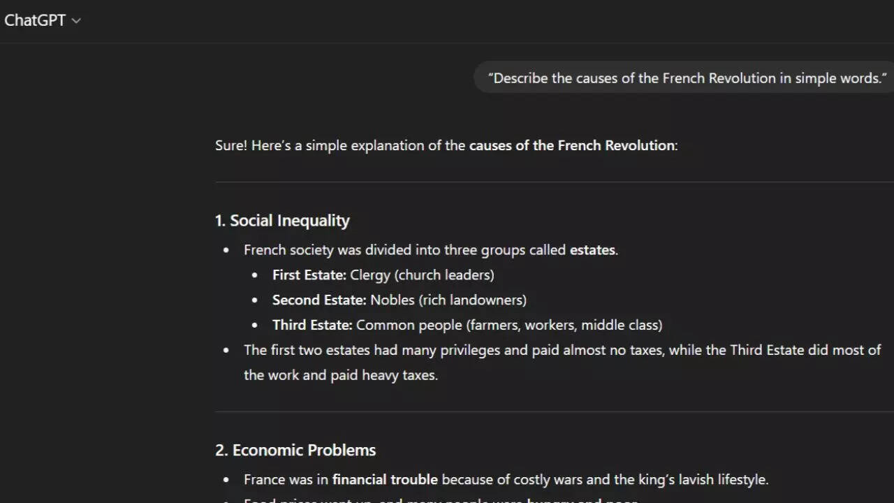 History prompts for simplifying big topics