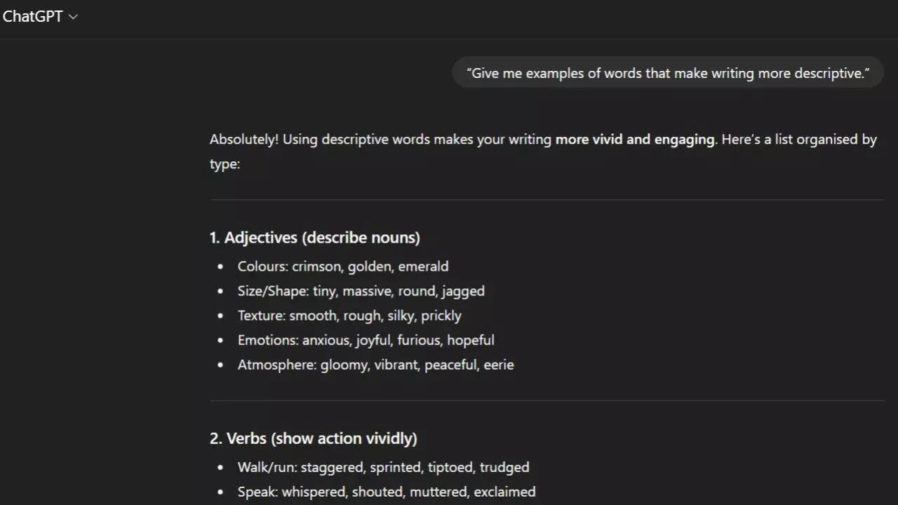 chatgpt writing prompts