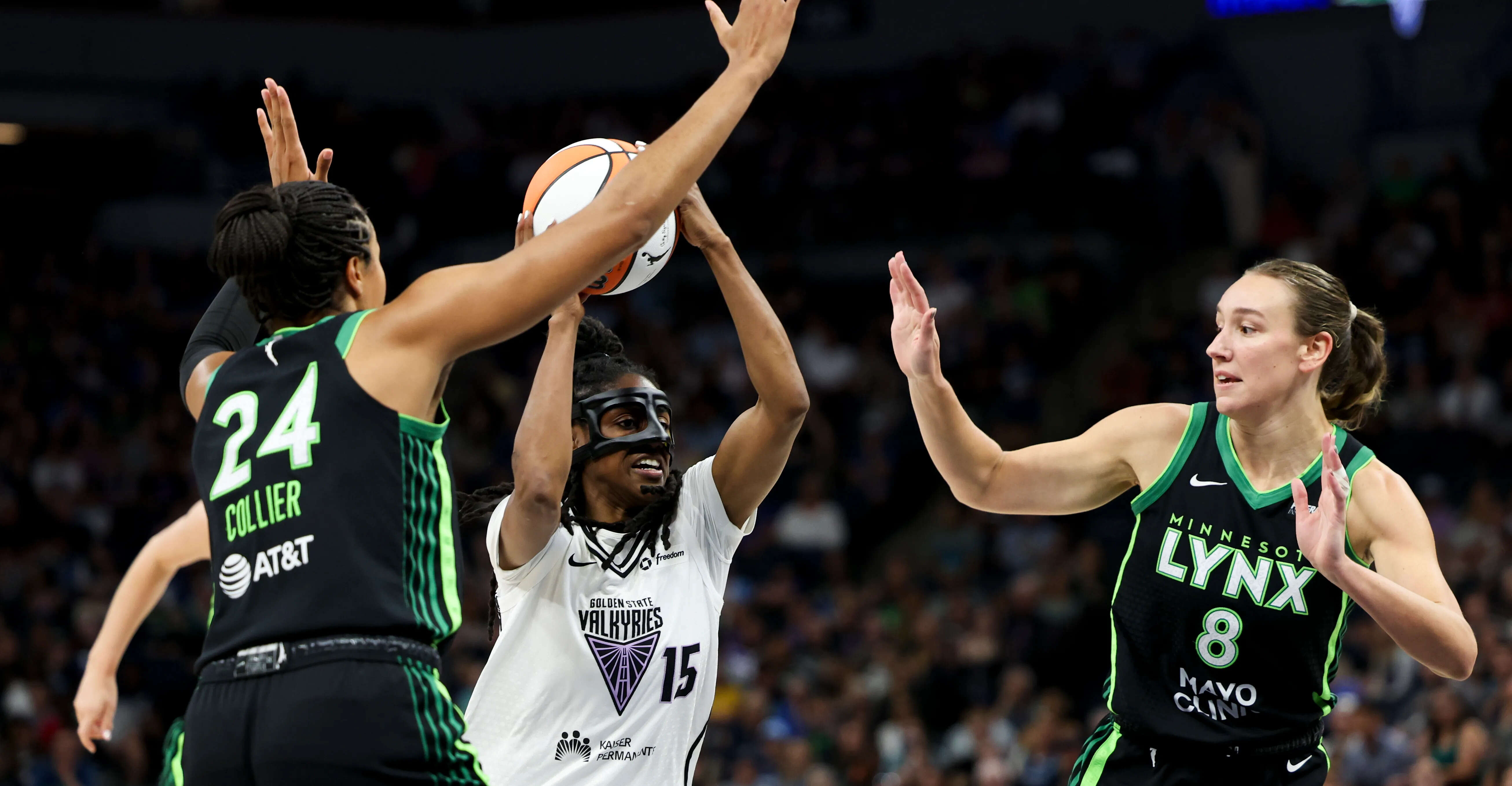 Golden State Valkyries in a Match Against the Minnesota Lynx
