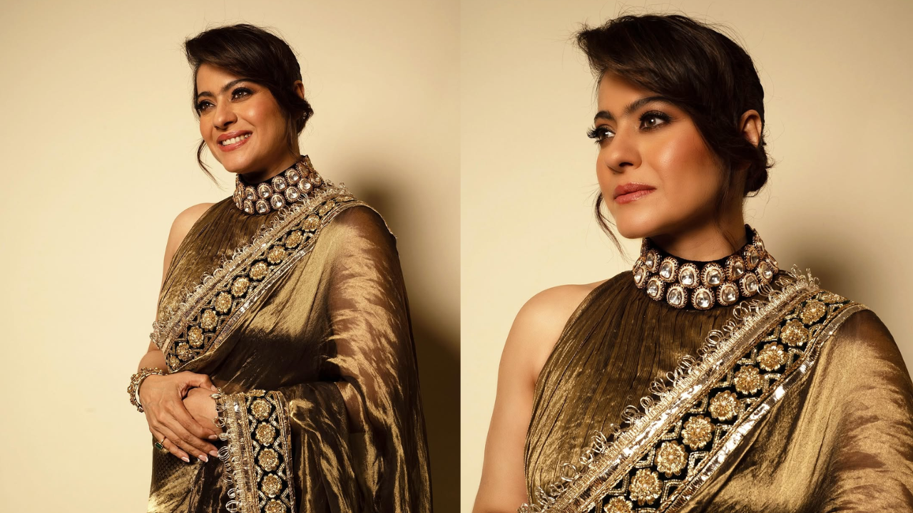 Kajol was seen in a Manish Malhotra creation