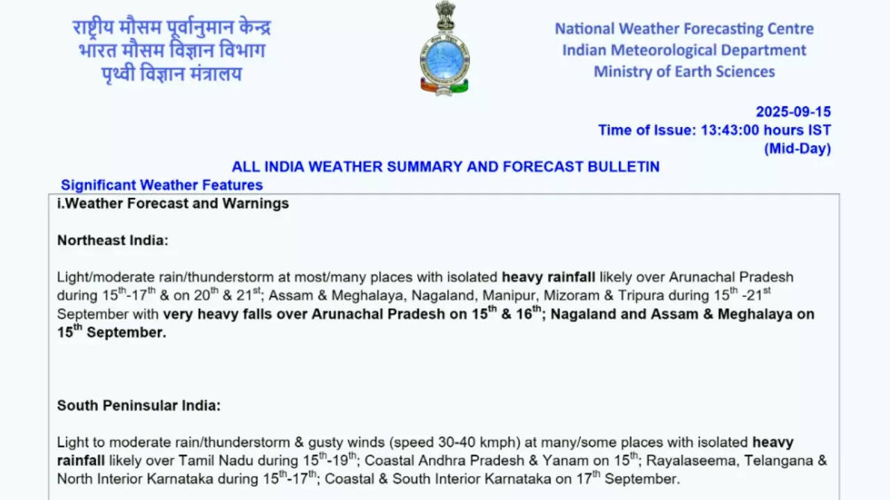 IMD report