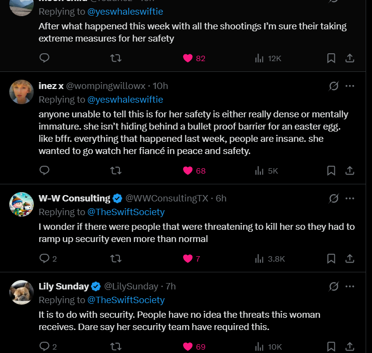 Fans are concerned about Taylor Swift.(Image via X) Taylor Swift