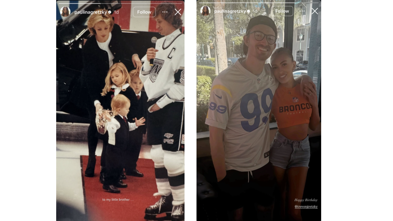 Wayne Gretzky’s daughter Paulina posts rare family throwback to celebrate Trevor Gretzky’s 33rd birthday