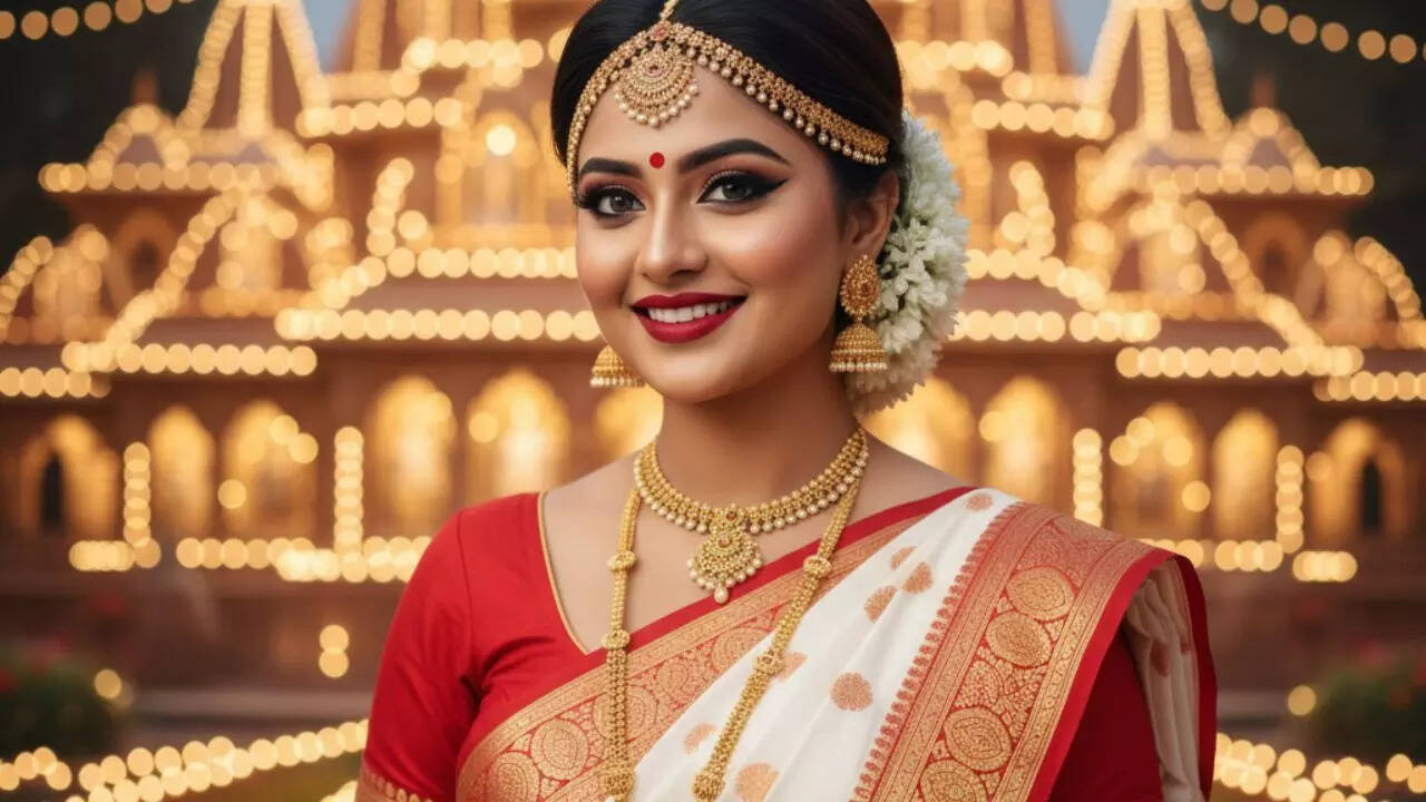 Festival glow Durga Puja looks