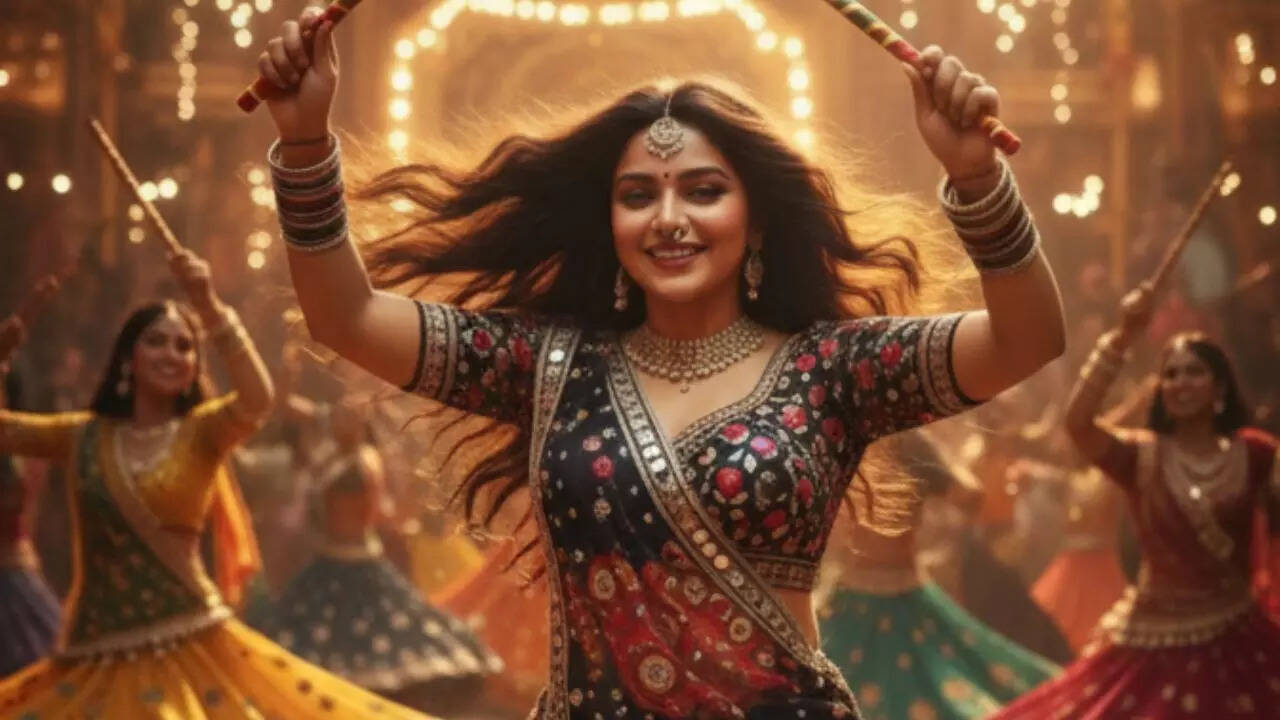 Group Navratri dance looks