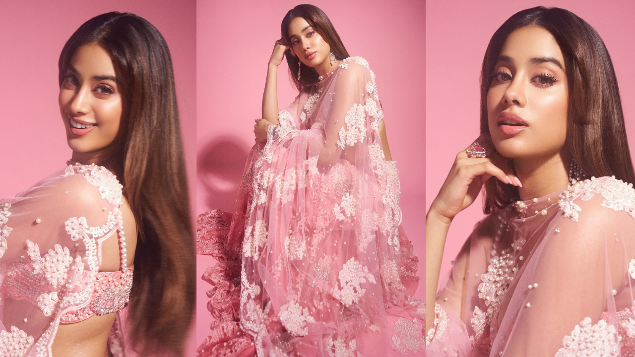 Janhvi Kapoor drops the ultimate Barbiecore lehenga