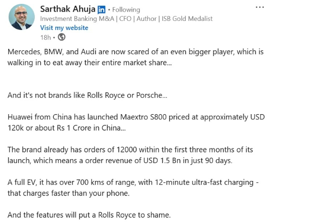 Photo: Sarthak Ahuja/ LinkedIn