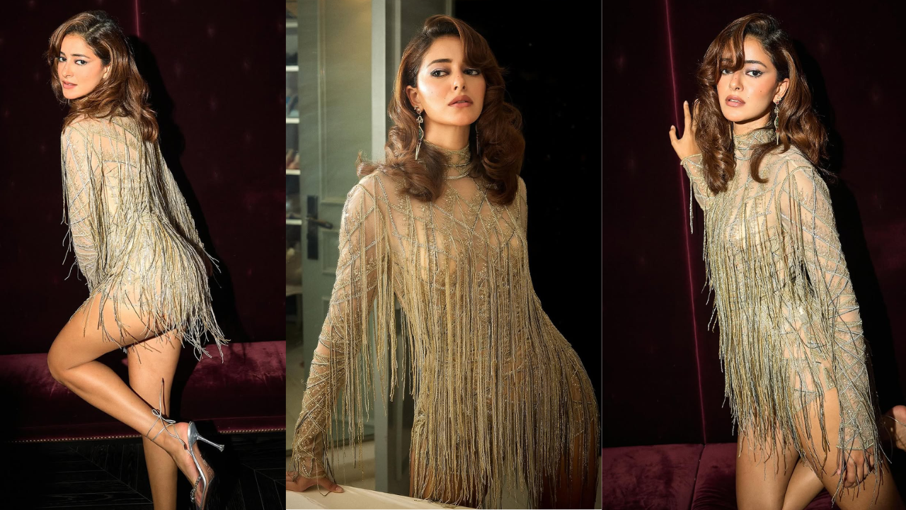 Ananya's body-skimming mini-dress