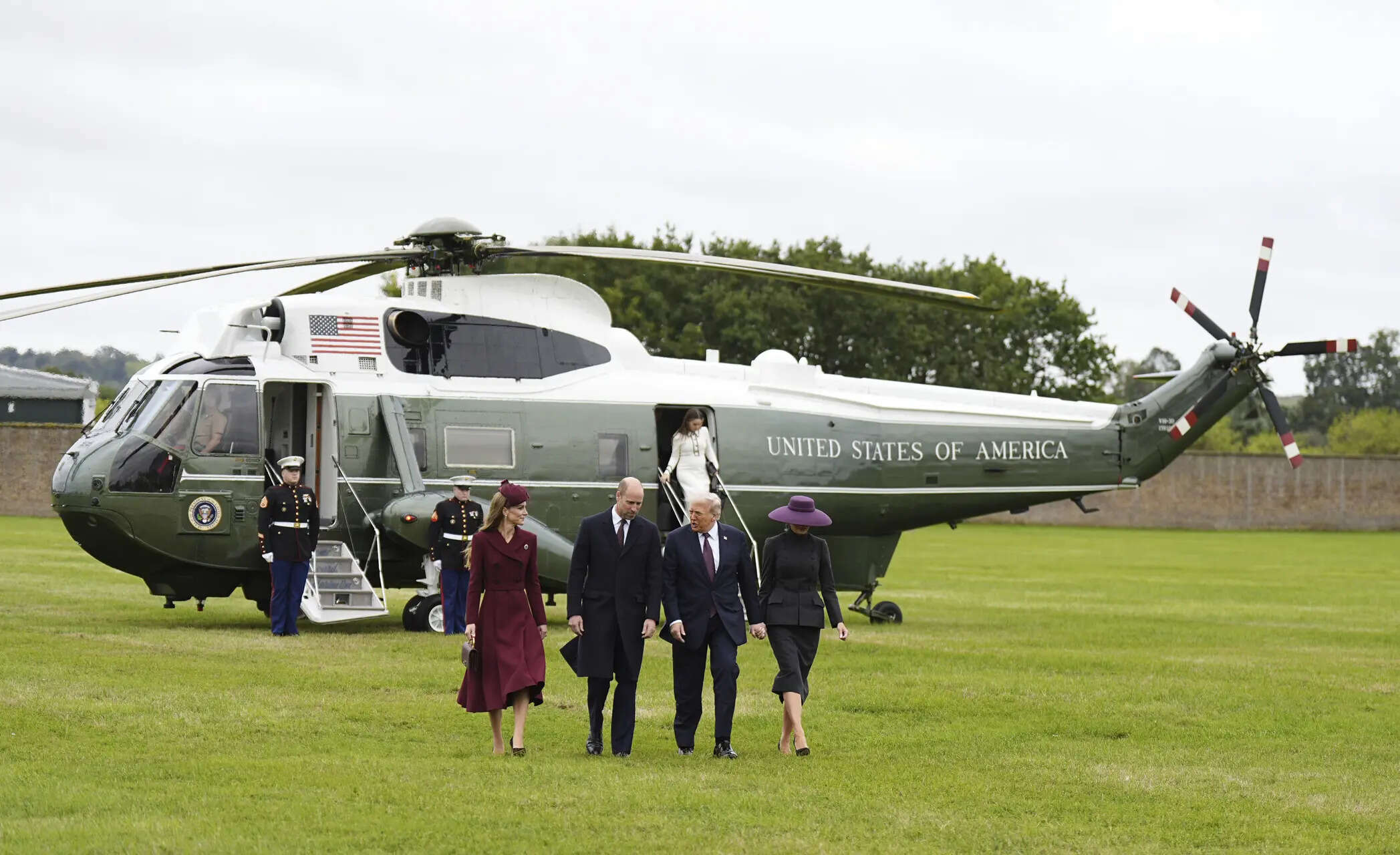 Photos show President Donald Trump during his second state visit to Britain
