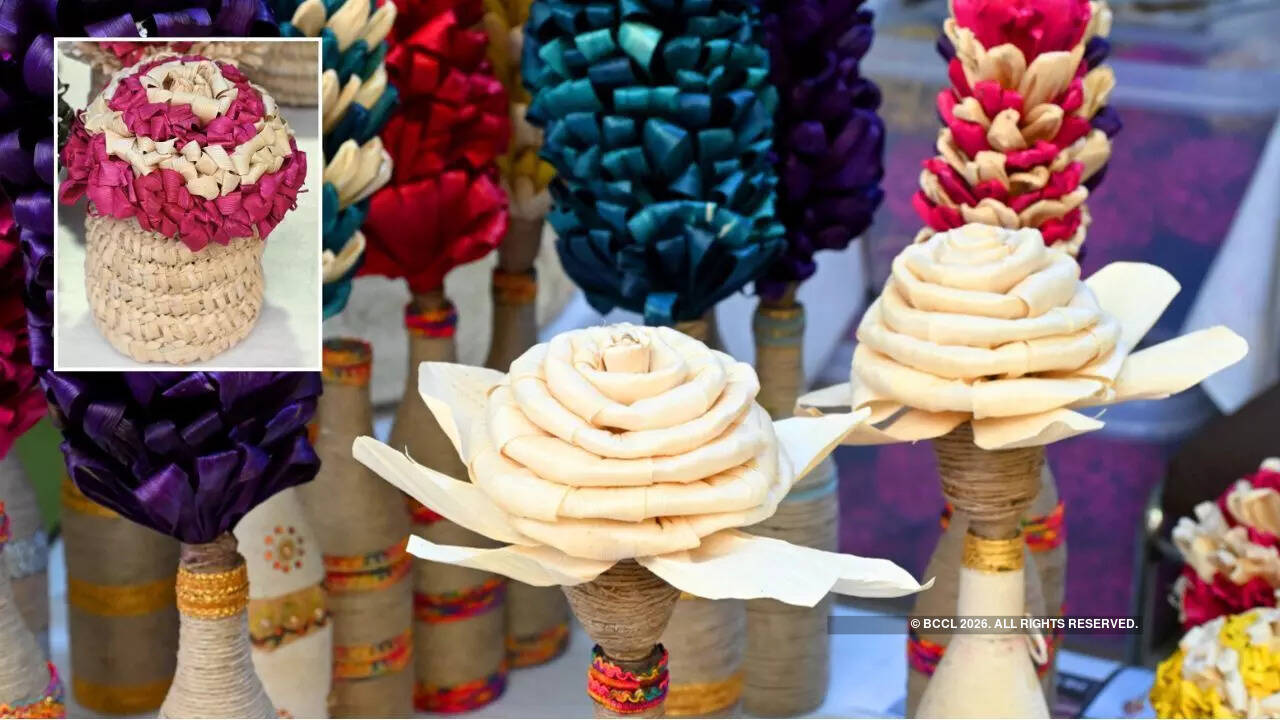 Handicrafts made of corn husk