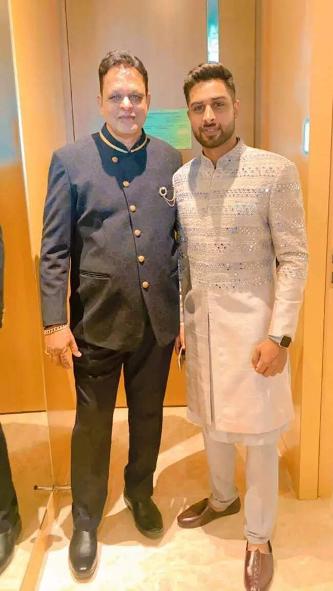 Shubham Ranjane with his father (Image credit: Special arrangement)