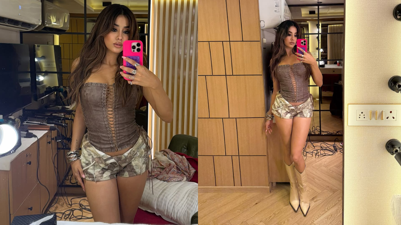 Janhvi's bold cowboy twist look