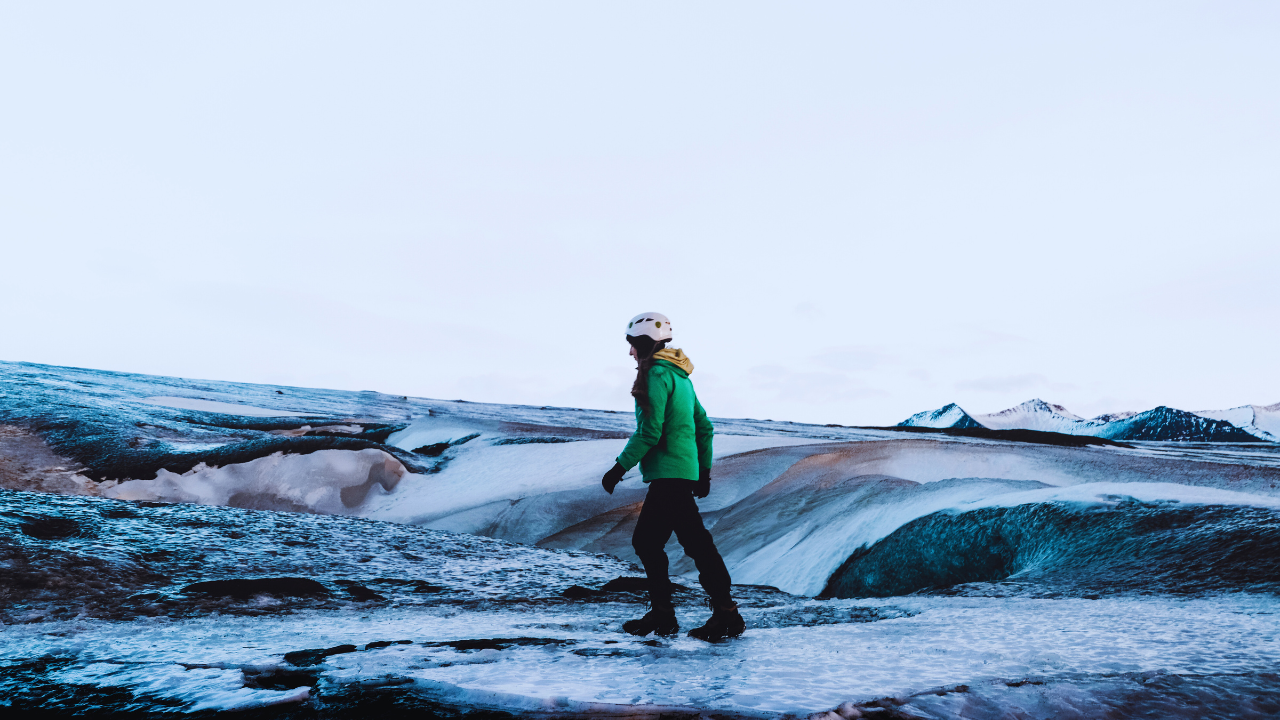 Hiking on Vatnajökull