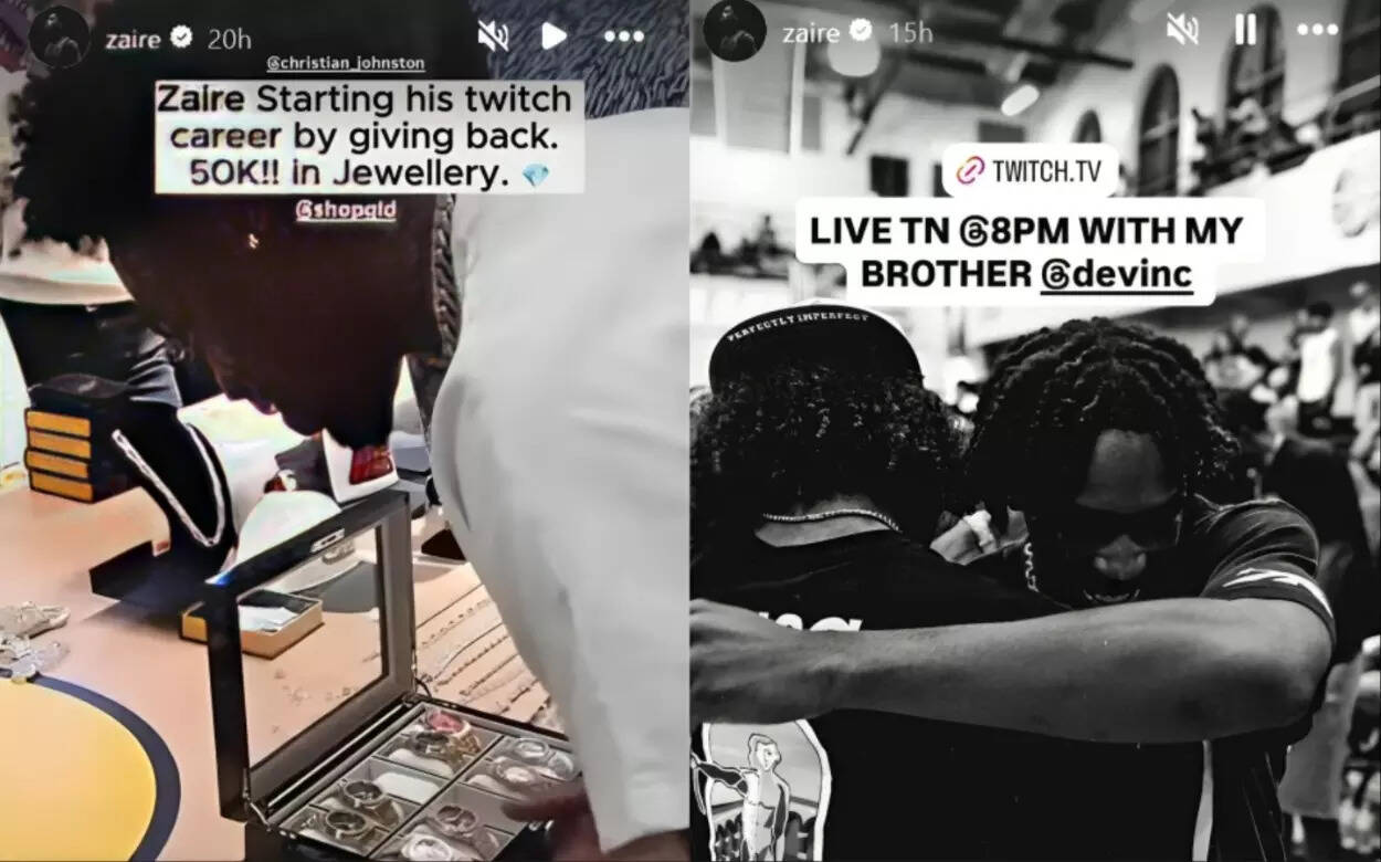 Zaire Wade's Instagram status (Image via Instagram / @zaire) Zaire Wade's Instagram status