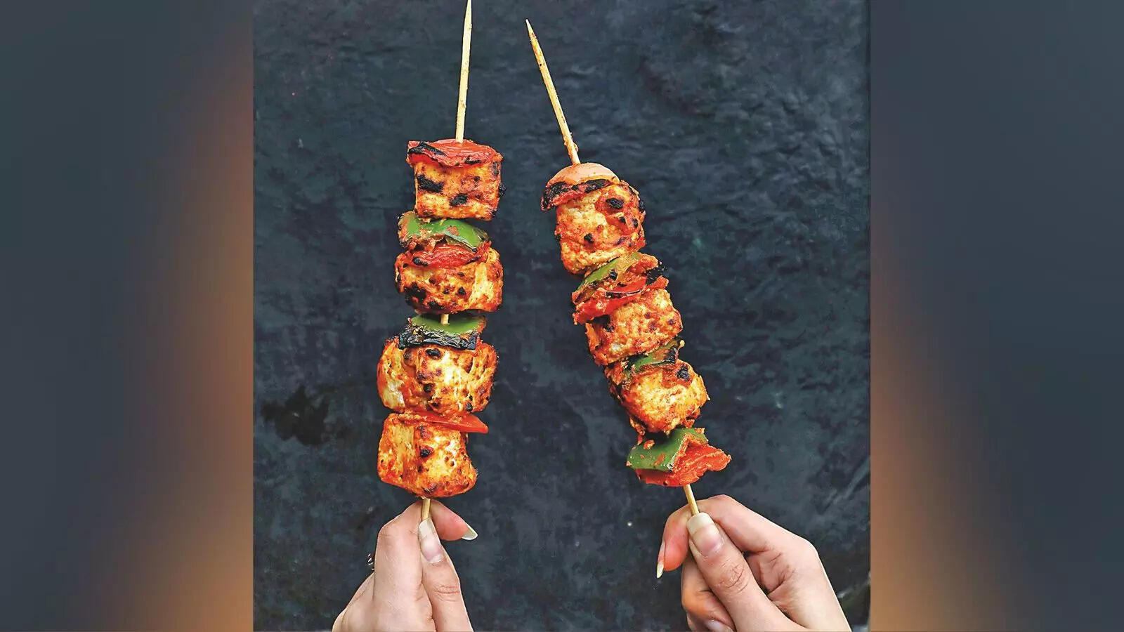 Paneer tikka goes best with the bittersweetness of Dashami