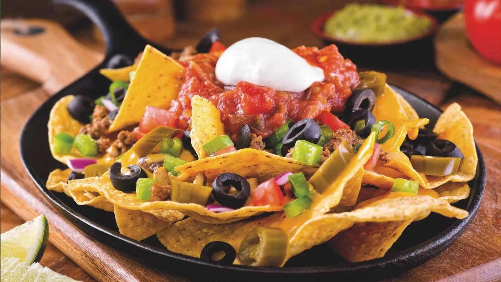 Grab a plate of nachos  while hanging out with friends on Saptami