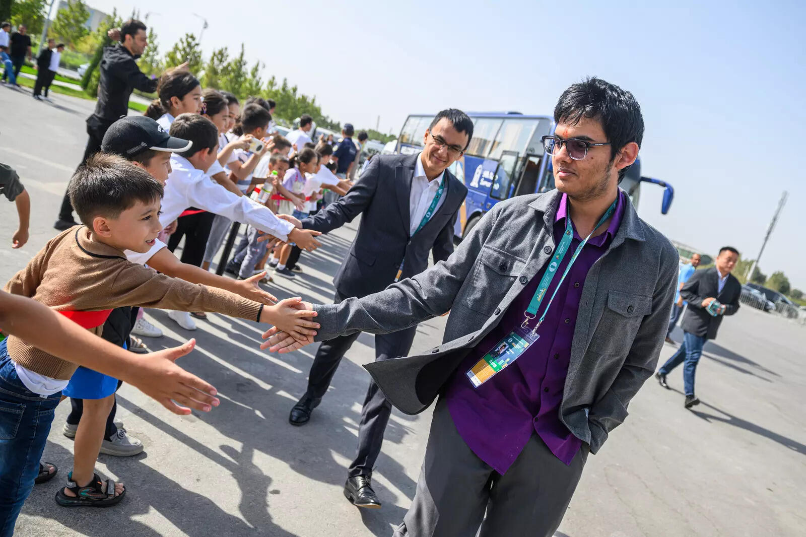 American GM Abhimanyu Mishra (FIDE Photo)