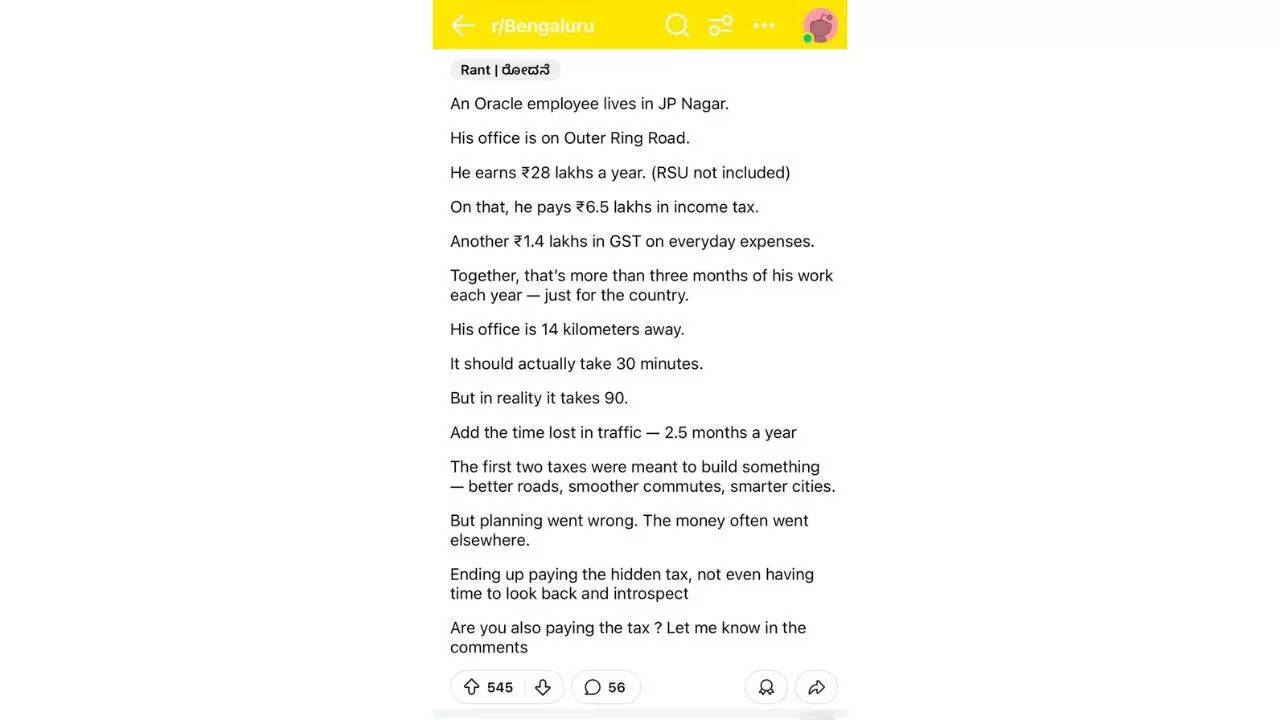 Reddit post