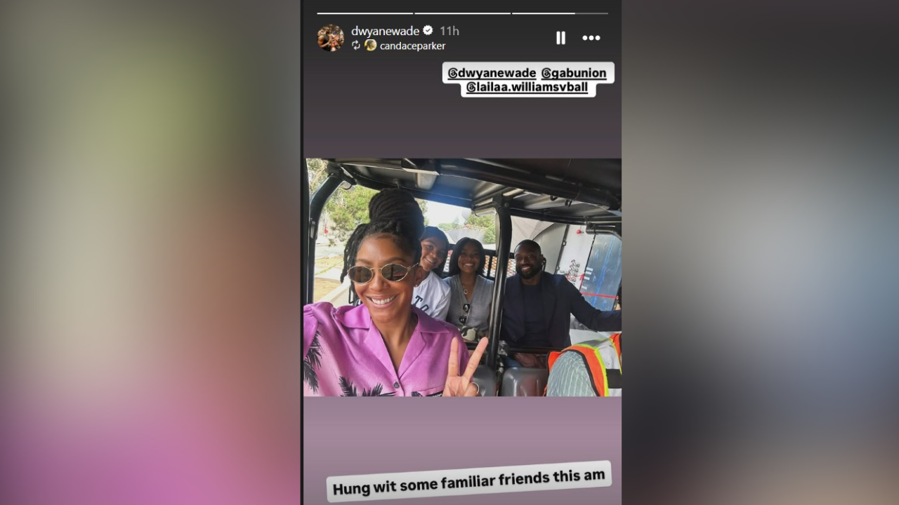 Gabrielle Union & Dwyane Wade with their friends