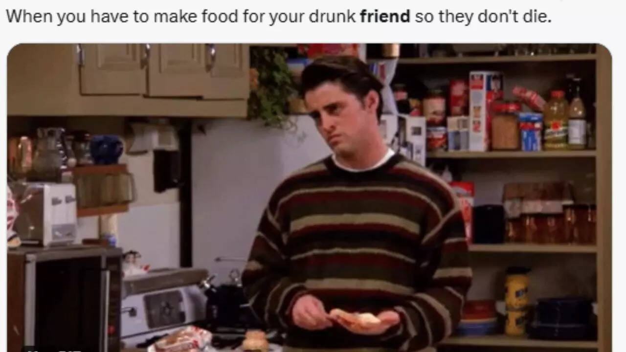 GIF of Joey making food angrily