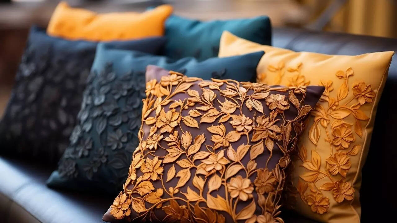 Use colourful cushions and drapes