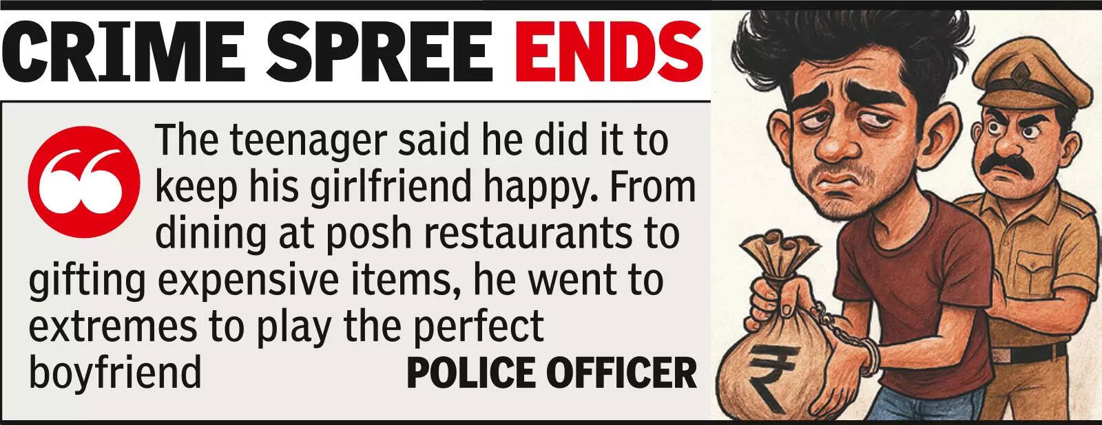Love-struck student turns serial burglar