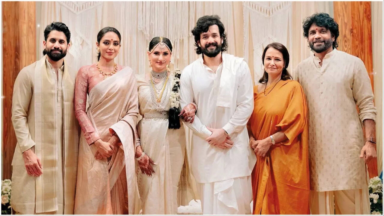 Nagarjuna con familia
