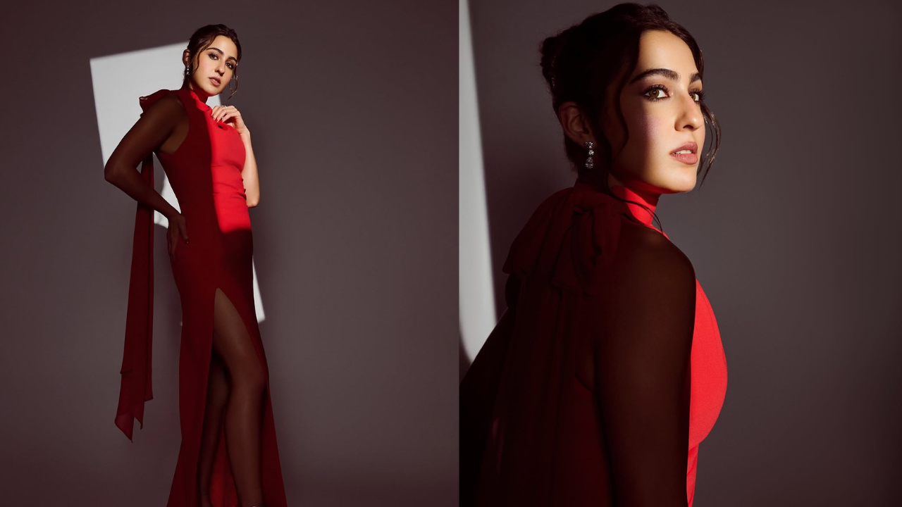 Sara Ali Khan draped an unexpected red gown
