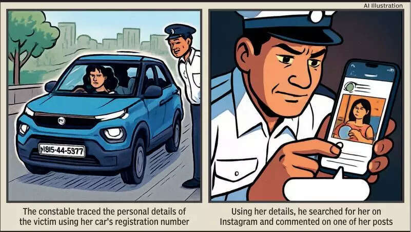 Gurgaon cop stalks digital creator & harasses her online, faces FIR