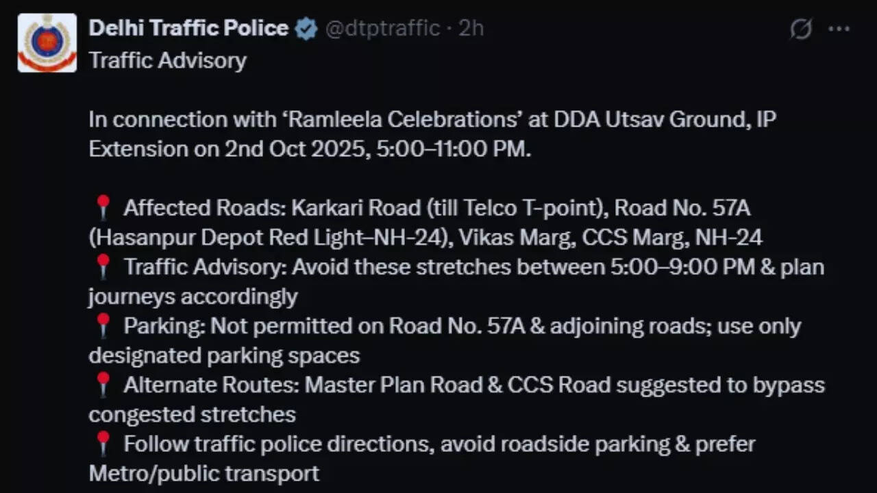 Traffic advisory