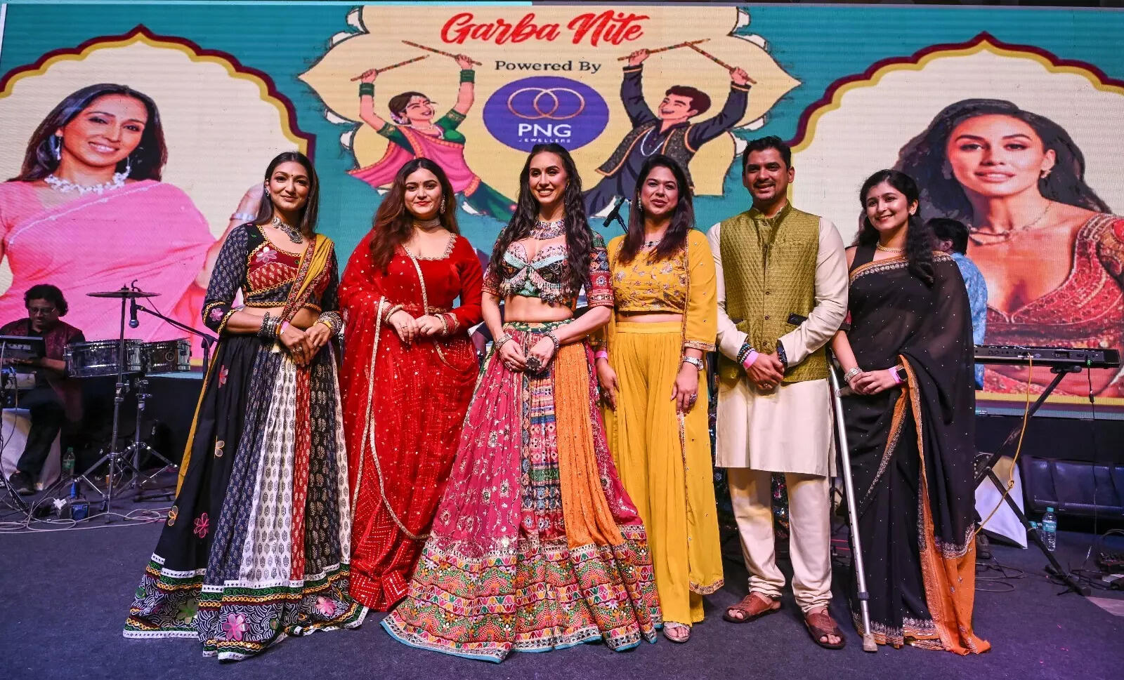 Influencers from Day 2 of Pune Times Garba Nite, with Lauren Gottlieb
