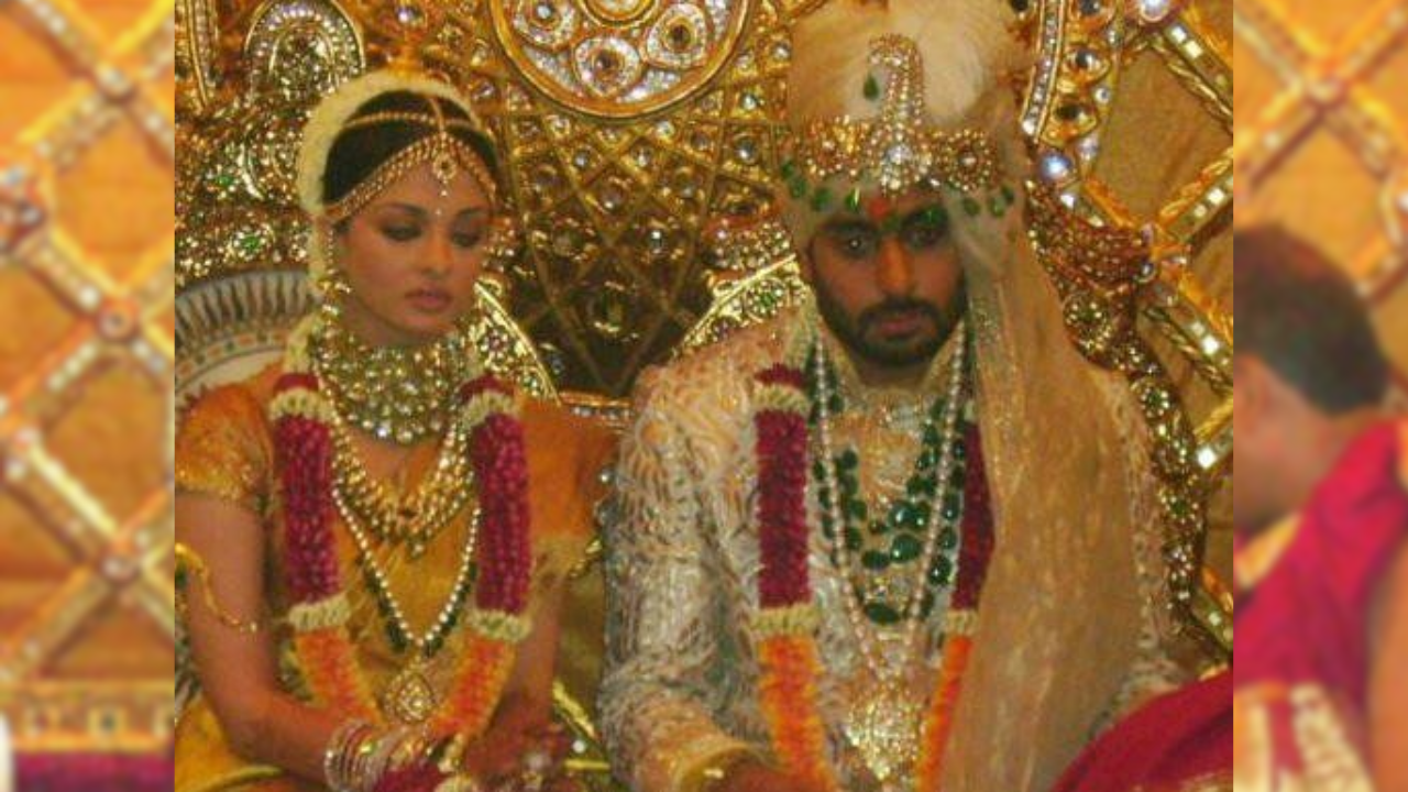 Abhishek Bachchan’s wedding look