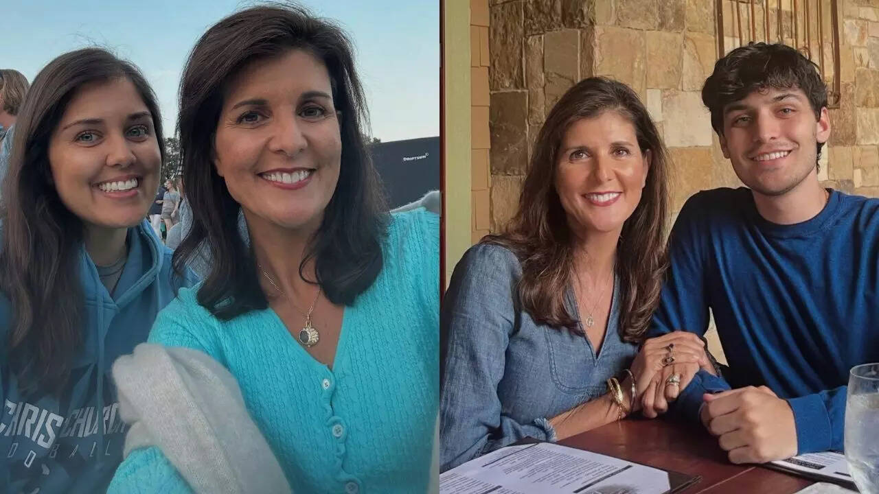 Nikki Haley has a daughter Rena and a son Nalin