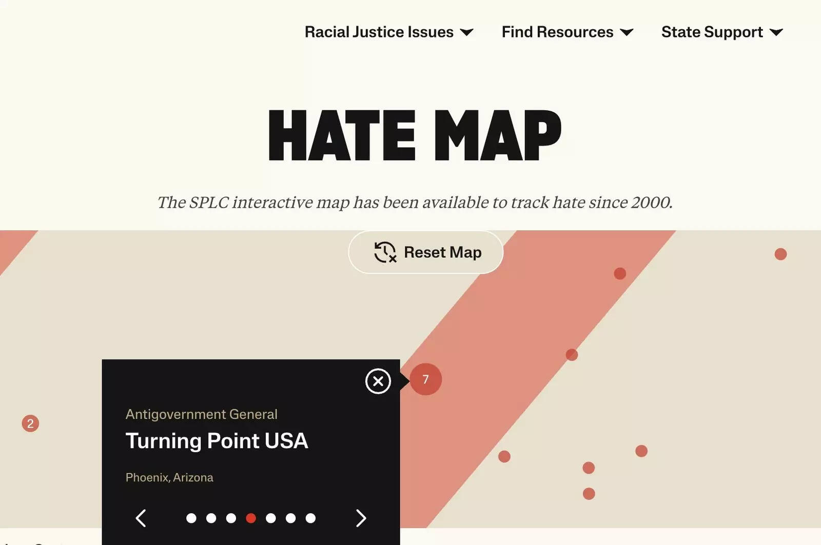 SPLC's hate map listed Charlie Kirk's Turning Point as a hate organization. SPLC's hate map listed Charlie Kirk's Turning Point as a hate organization.