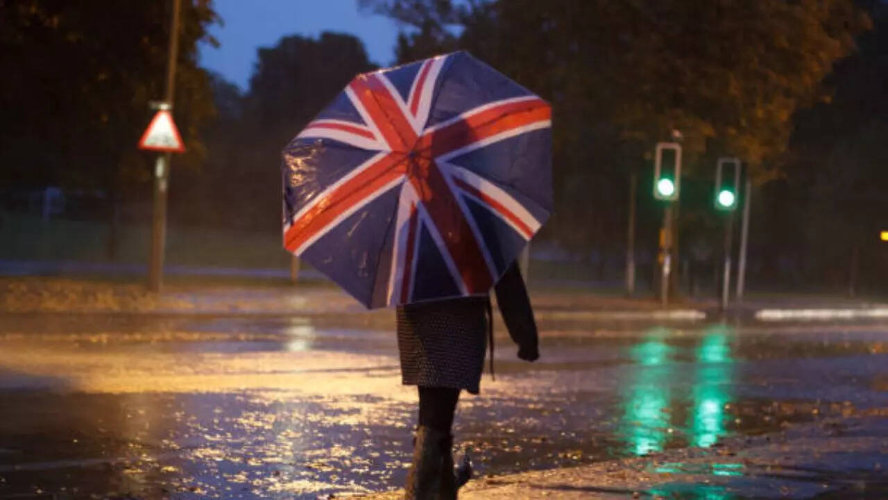 The map also predicts rainfall