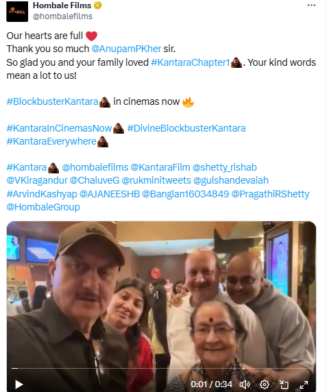 Anupam kher x post