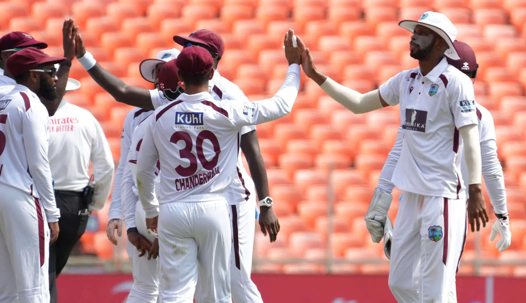 India vs West Indies test match - Day 2