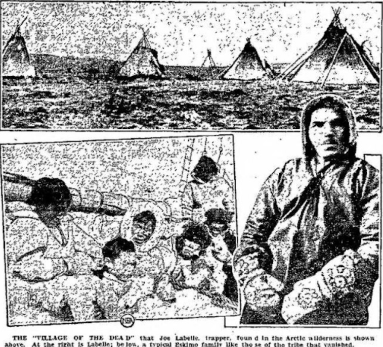 The original news report written by Emmett E. Kelleher, was entitled "Vanished Eskimo Tribe Gives North Mystery Stranger Than Fiction," courtesy of anomalyinfo.com