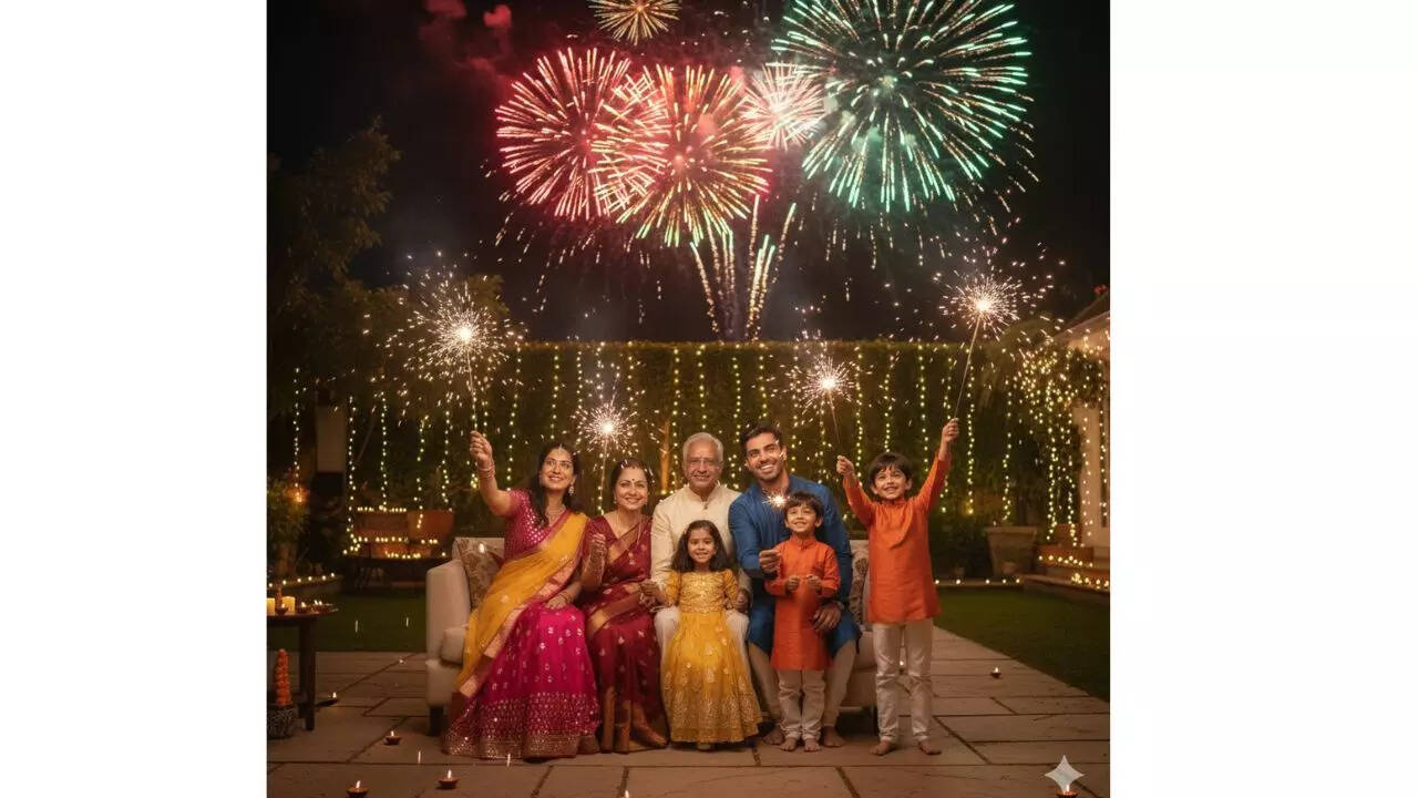 Diwali fireworks celebration