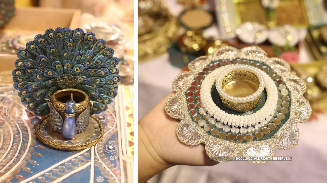 Diya and candle holders in all colours and designs to make your Diwali vibrant