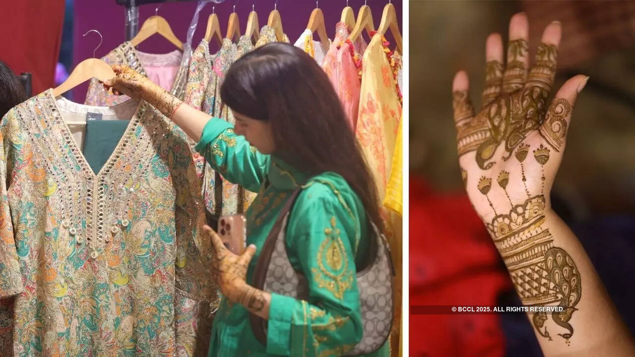 Women spent the evening pampering themselves with mehendi, food and some well-deserved retail therapy