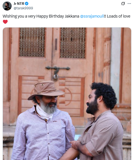 Jr NTR's post